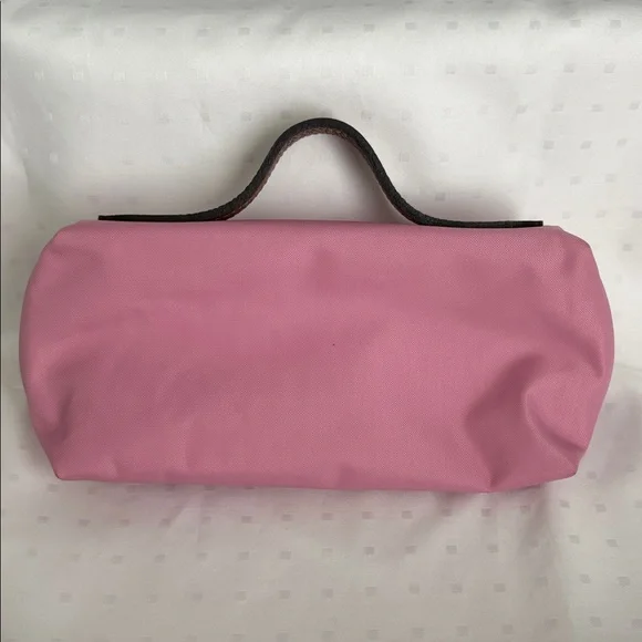 Longchamp Cosmetic Pouch with Leather Handle 🩷🤎🩷 - Picture 3 of 12